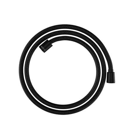 Axor Shower Solutions Textile Hose with Cylindrical and Conical Nut, 63" in Matte Black 28259670