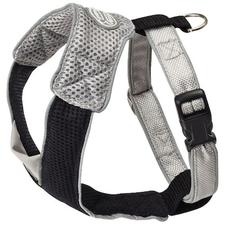 Doggles Medium V Mesh Harness - Gray-Black HAOMMD09