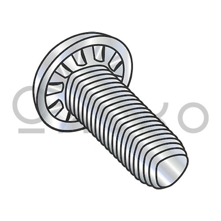 Oxoxo 10-32X1/2 Phil Pan Taptite Alt Internal Tooth washer Thread Roll Full Thread Zinc Bake Wax, 5000PK 585207