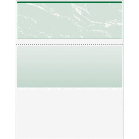 Paris DocuGard, STANDARD SECURITY CHECK, 11 FEATURES, 8.5 X 11, GREEN MARBLE TOP, 500/REAM 04502