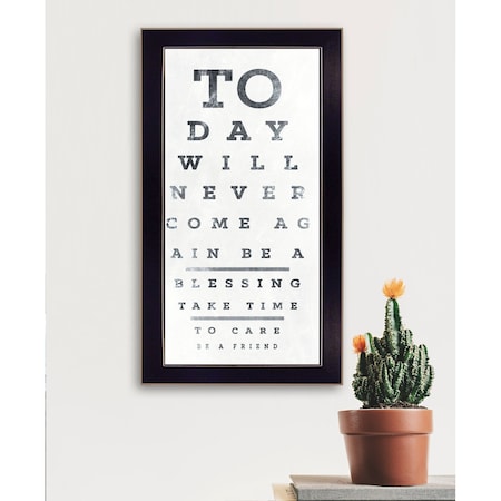 Homeroots Eye Chart I 4 Black Framed Print Wall Art 407448