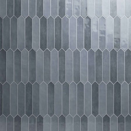 Msi Renzo Denim Pickett SAMPLE Glossy Ceramic Blue Wall Tile ZOR-PT-0116-SAM