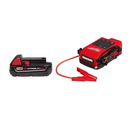 Milwaukee Hand Trucks M18 HOTSHOT Jump Starter and M18 2.0 Battery 3841-20+48-11-1820