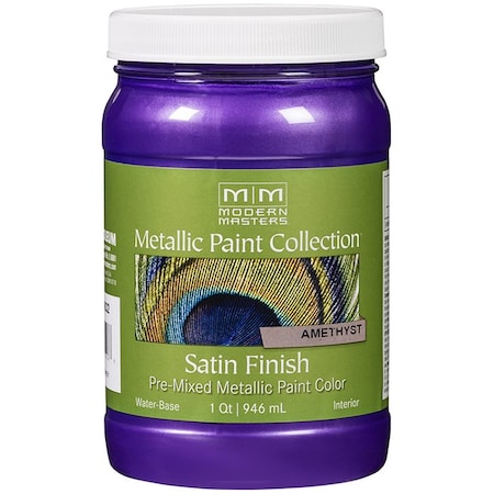 Metallic Paint Collection Satin Qt Modern Masters ME798 Amethyst Collection, Satin Water-Based Decorative ME79832