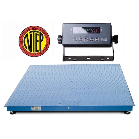 Prime Systems Prime Scale Series 3x3 Floor Scale 36x36 with Indicator Blue CS2010-3x3