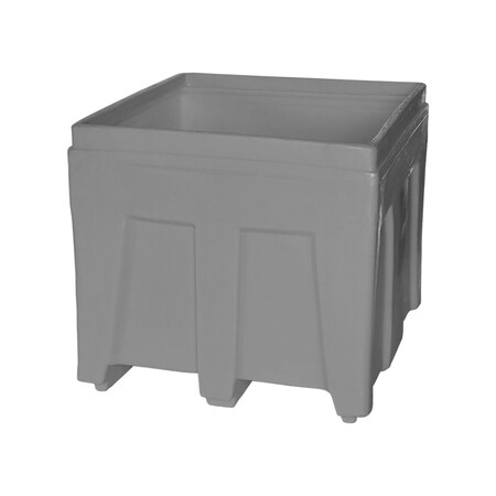 Myton Industries Bulk Ship Container, 14.5 cubic ft., weight capacity 800 lbs, Gray SO-3626 GRAY