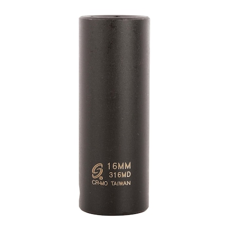 Sunex 3/8 in Drive 16Mm Deep Impact Socket 316MD
