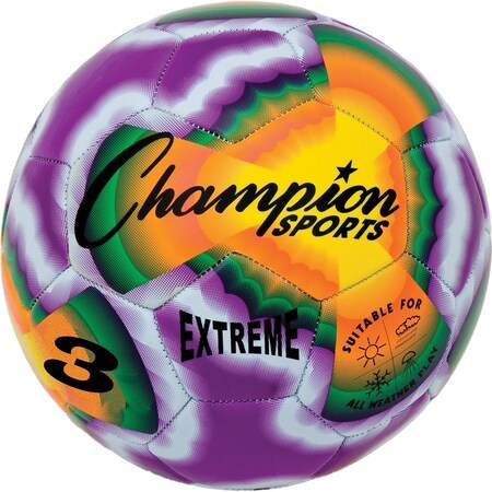 Champion Sports Extreme Tiedye Soccerball, Size 3 EXTD3
