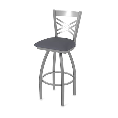 Holland Bar Stool Co 820 Catalina Stainless Steel 36in Swivel Bar Stool with Canter Storm Seat 82036SS004