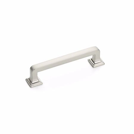 Schaub 3-1/2in Center to Center Menlo Park Cabinet Pull Brushed Nickel Finish 522-BN