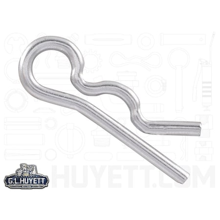 Huyett Bridge Pin, 302/304SS, .032 Wire Dia x .438 L x .780 In Eye Dia x Fits 7/64 to 9/64 Shft BPS-226