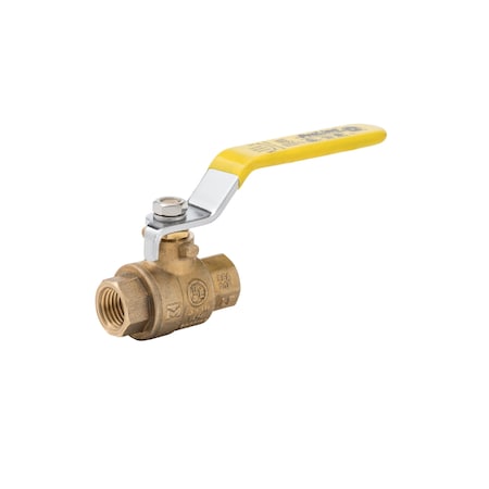 Zoro Select 1/4" FNPT Brass Ball Valve Inline 107-821NL