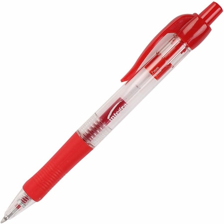 Integra Pen, Red Ink, Retractable, PK12 ITA36159