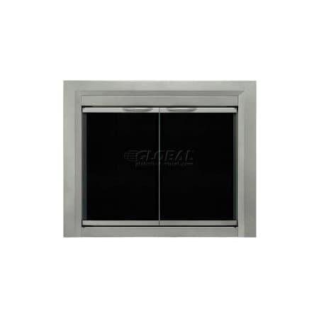 Dyna-Glo Pleasant Hearth Colby Fireplace Glass Door Sunlight Nickel 37-1/2"L x 33"H CB-3301