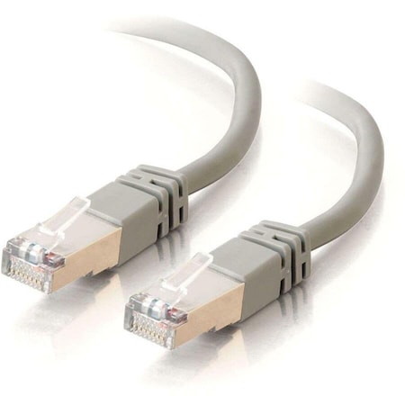 C2G 100FT CAT5E MOLDED SHIELDED STP NETWORK PATCH CABLE - GRAY 28706