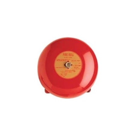Edwards Signaling Fire Bell, Red, 8 In. 438D-8N5-R