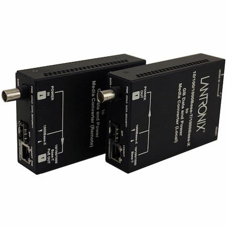 Transition Networks ETHERNET OVER COAX, PD BNC-TO-GB RJ45 POE+/SFP REMOTE UNIT EOCPD4020-110