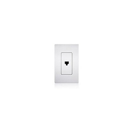 Lutron Lutron Single Telephone Jack (Gloss) CA-PJ - 0-gang - Brown - 1 x RJ-11 Port(s) - 1 CA-PJ-BR