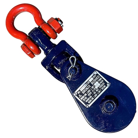 Hyw Products 3in Snatch Block with Shackle 2 Ton WLL 1600002
