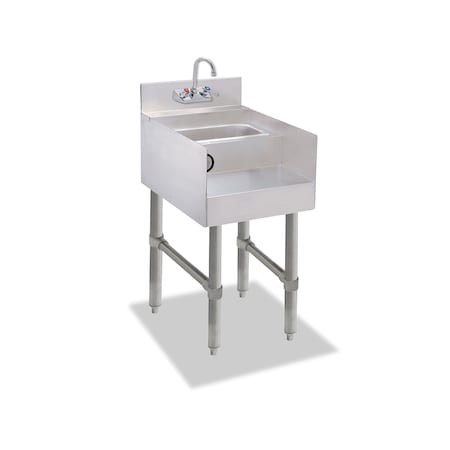 Steel Works Blender station 23"X12"X30"H with 3" backsplash SWBSDS-2312