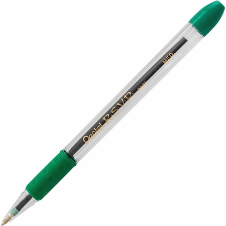 Pentel R.S.V.P. Ballpoint Pen, Medium Point, Green, PK24, 24PK BK91D