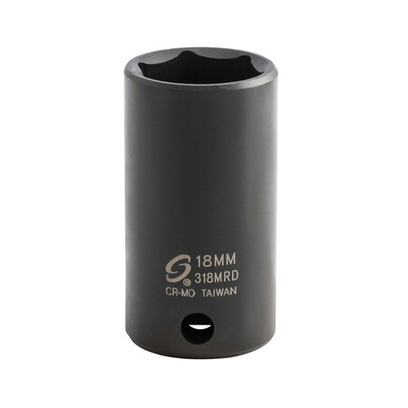 Sunex 3/8 in Drive 18Mm Semi-Deep Impact Socket 318MRD
