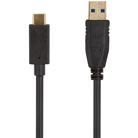 Monoprice SELECT USB 3.0 TYPE-C TO TYPE-A CABLE_ 6FT_ BLACK 38610