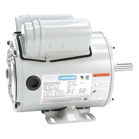 Leeson Farm Duty Motor, Capacitor-Start/Run, 3/4 HP, 115/230V AC, 1,725 Nameplate RPM, 56 Frame A009581.00