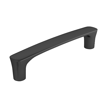 Richelieu 5 1/16-inch (128 mm) Center to Center Matte Black Contemporary Cabinet Pull BP7345128900