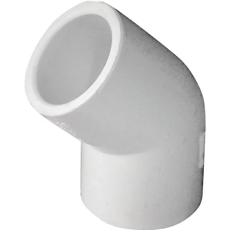 Lasco 417005BC Pipe Elbow, 12 in, Slip, 45 deg Angle, PVC, White, SCH 40 Schedule, 360 psi Pressure 417005