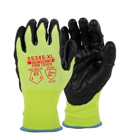 Firm Touch ANSI Cut A5, ABR 4, PUN 3, Standard 18G XS, 12PK S5345 XS