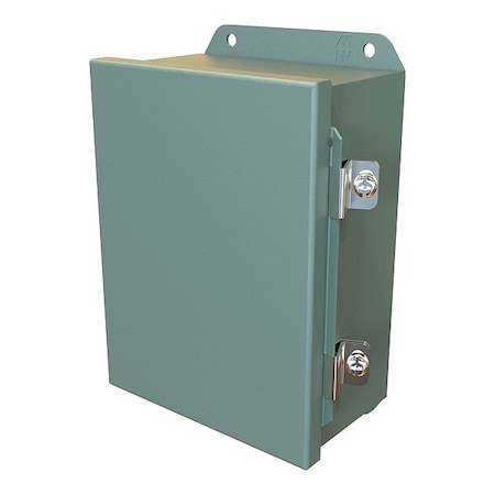 Hammond Clamps Electrical Enclosure, 8 in H, 4 in D, 6 in W, 12, 13, 3R, 4, Steel HJ863HLP