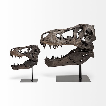 Homeroots Authentic Replica T Rex Skull Sculpture 392483