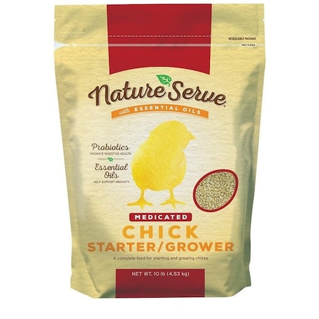 Natureserve 101110 Chick Starter Grower Feed, Crumble, 10 lb Bag 290004