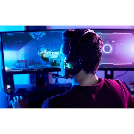 Jbl Quantum 400 Wired Over Ear Headset, Black JBLQUANTUM400BLKAM