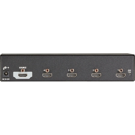 Black Box Black Box 4K HDMI Splitter - 1x4 - 3840 x 2160 - 1 x HDMI In - 4 x HDMI Out - TAA Compliant VSPHDMI1X44K