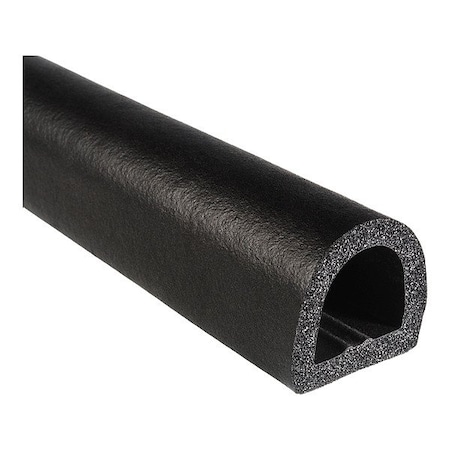 Trim Lok Inc Rubber Seal, Black, 100 ft L X5272BT-100