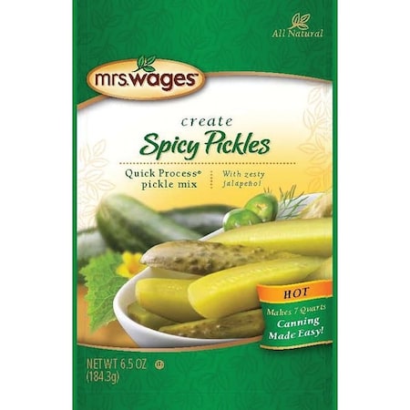 Mrs. Wages Hot Spicy Pickle Mix, 6.5 oz Pouch W655-J7425