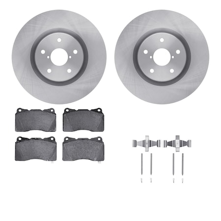 Dynamic Friction Co DFC Brake Rotor with 5000 Brake Pads and Hardware Kit 6512-13126