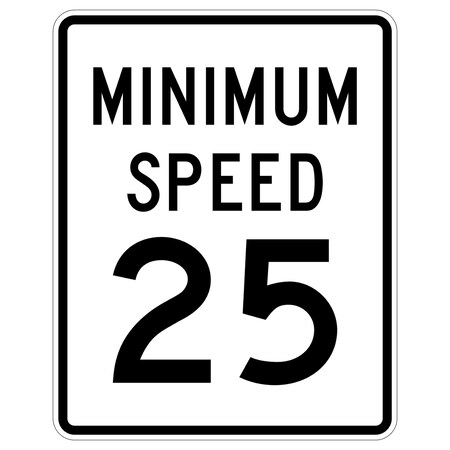 Sign Solutions Usa Traffic Sign, 24 in Width, Aluminum Sign, Vertical Rectangle DUS10DWT2430R2-4P25