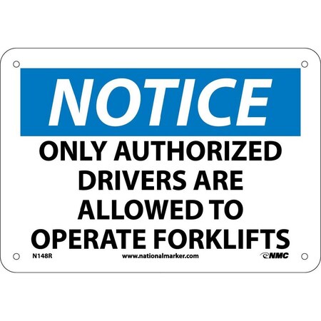 Nmc Notice Forklift Sign, N148R N148R