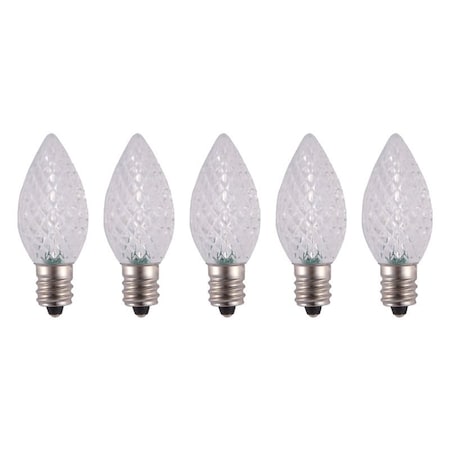 Hometown Holidays Bulb, Candelabra Lamp Base, LED Lamp, Crystal Cool White Light 24771
