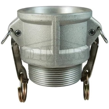Dixon Global Type B Cam and Groove Coupler, 2 in Nominal, Female Coupler x MNPT End Style, Aluminum G200-B-ALSI