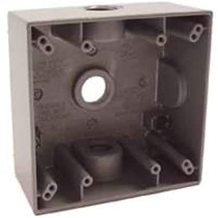 Bell Weatherproof 5333-0 2 - Gang Weatherproof 3 Outlet Box Gray 1289099