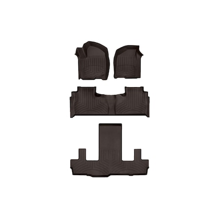 Weathertech Cocoa, Front and Rear and Rear FloorLiner HP 471632-1-2-5IM