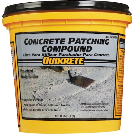 Quikrete 1 Qt. Pre-Mixed Gray Concrete Patch 865035