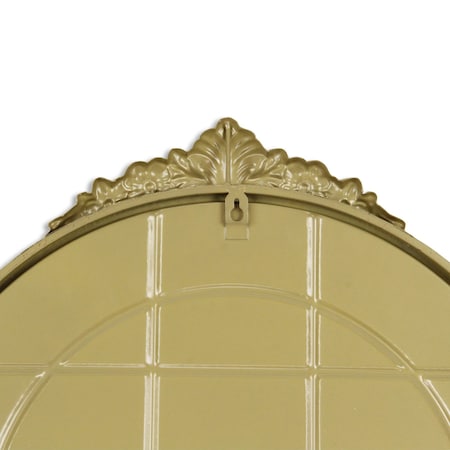 Homeroots 34" Gold Metal Arch Accent Mirror 632346