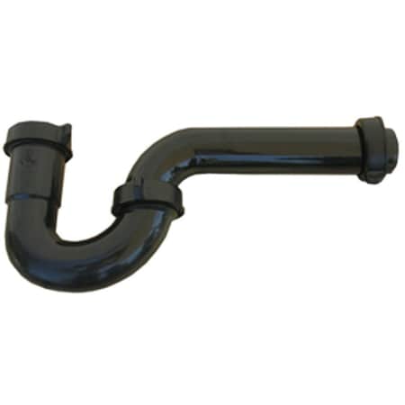 Westlake Pipe & Fittings 1-1/2'' Black Plastic P-Trap 3/1/4203