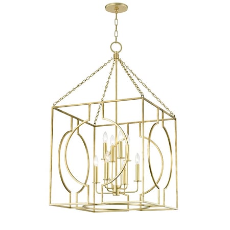 Hudson Valley Lighting Octavio 8 Light Lantern 24 In. Gold Leaf 9224-GL
