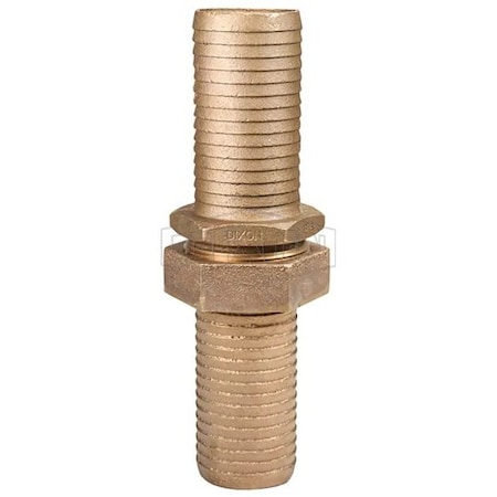 Dixon Long Shank Coupling, 1-1/2 in Nominal, NST x Hose End Style, Domestic BLS63NST